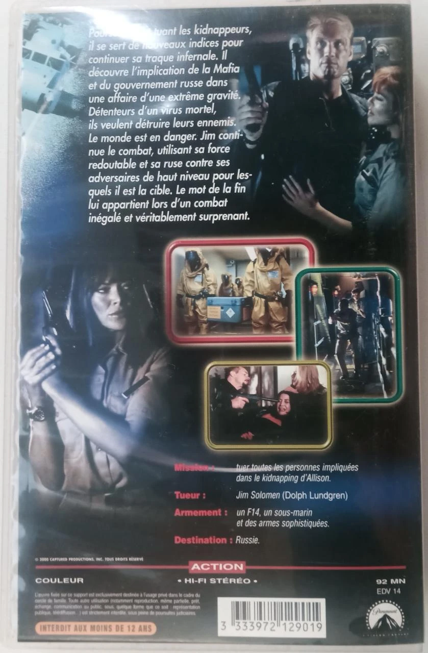 VHS Agente Destructor – Dolph Lundgren – casete de vídeo vintage – photo 4